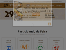 Tablet Screenshot of feiranacionaldeartesanato.com.br